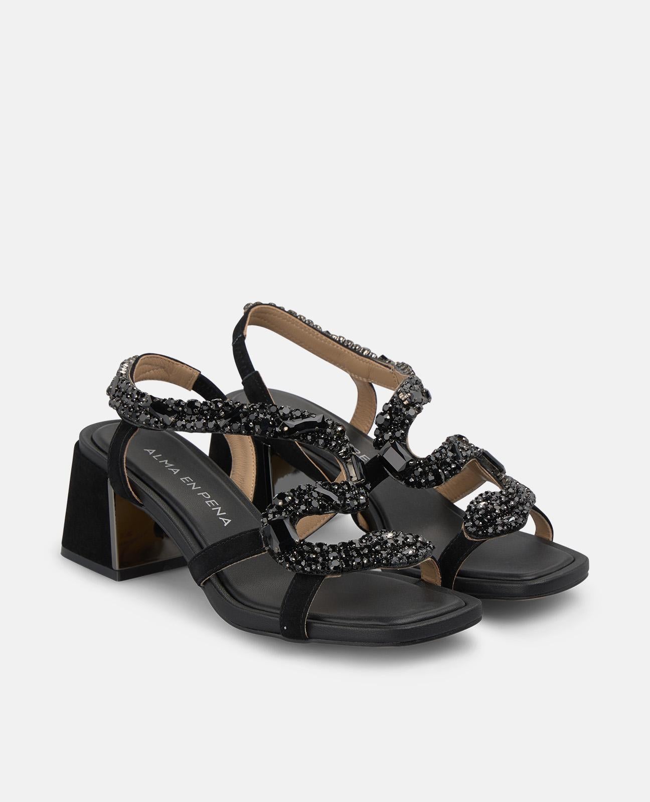 alma-en-pena-heeled-sandal-with-snake-sandalette-schwarz-6-cm image 2
