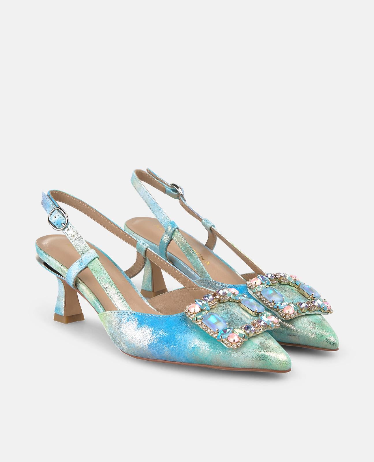 alma-en-pena-heeled-salon-with-front-detail-pumps-blau-schmuck-6-2-cm image 2