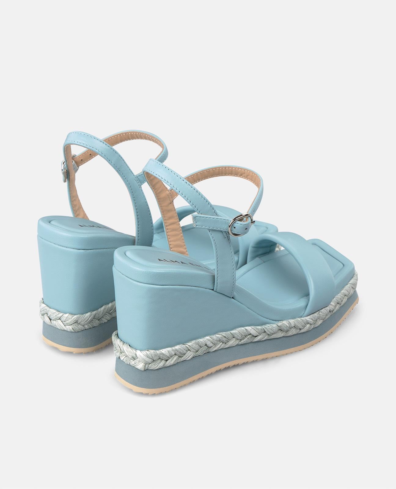 alma-en-pena-keilpantolette-blau-mit-flechtriemen-9-8-cm-keil-eckige-kappe image 3