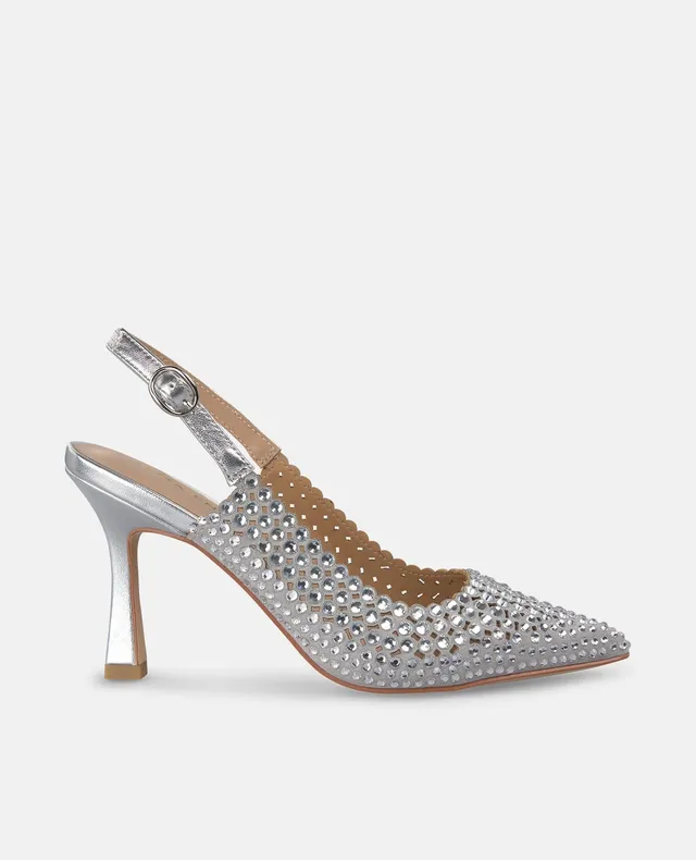 alma-en-pena-high-heel-stiletto-silber-mit-strassriemen-9-cm image 1