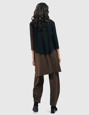 alembika-essential-2-tone-crop-cardigan-coffee image 5