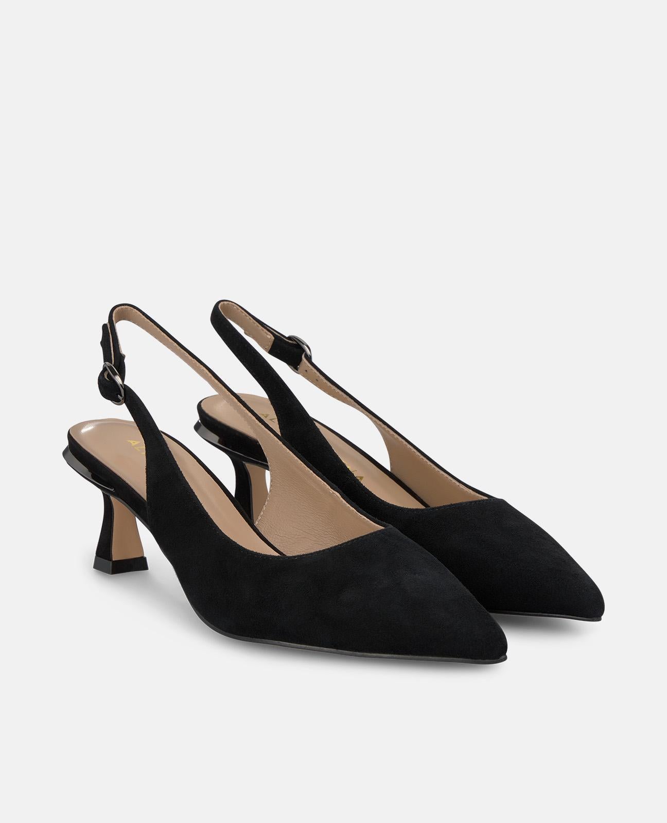 alma-en-pena-mini-slingback-pumps-schwarz-spitze-kappe-6-2-cm-absatz image 2