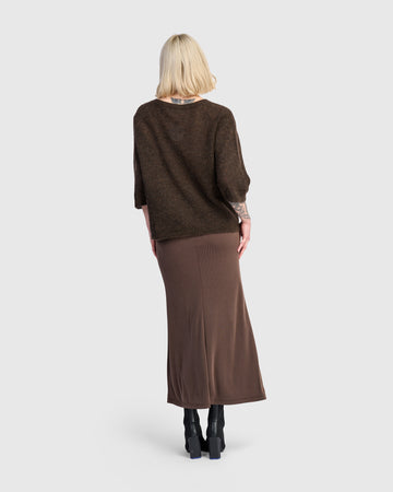 alembika-essential-cupro-bleistiftrock-maxi-rock-in-coffee image 8