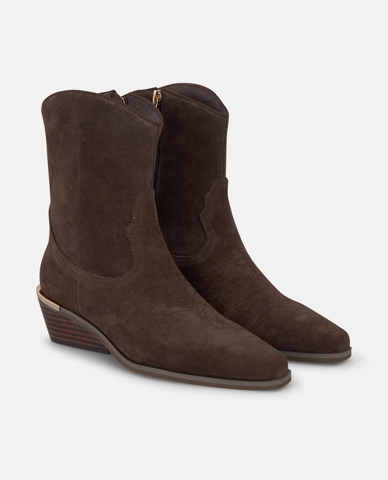 alma-en-pena-stiefelette-braun-velours-rei-verschluss-4-5-cm image 2
