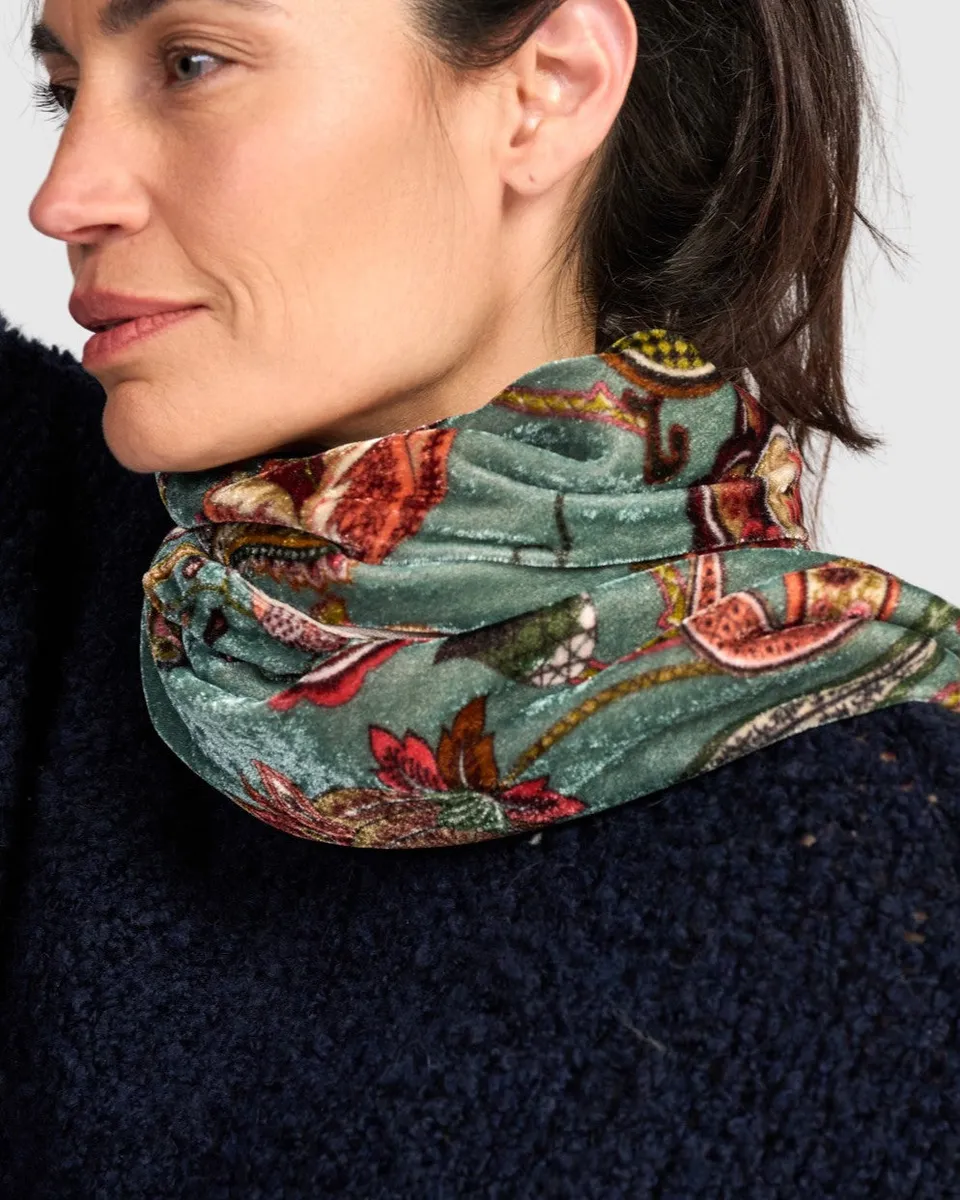alembika-mango-velvet-schal-steel-blue-samtschal-paisley-188-x-51-cm image 1