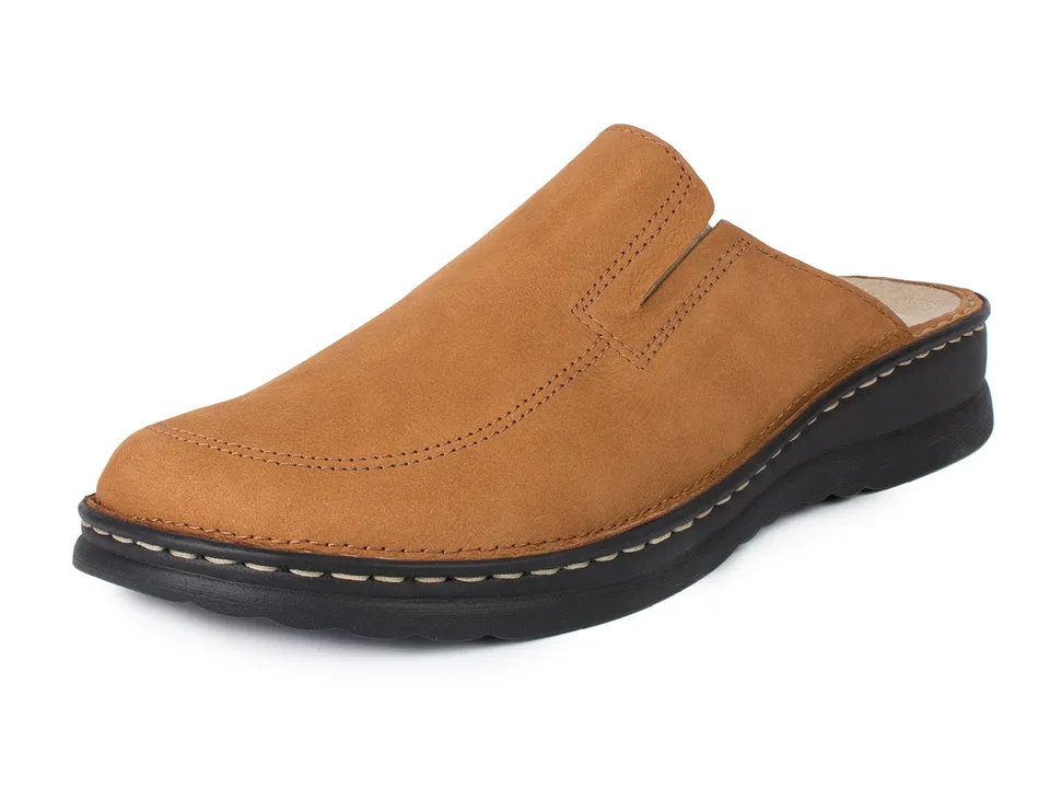 aerosoft-j-rgen-hirsch-ergo-04-herren-leder-clog-mit-wechselfu-bett image 1