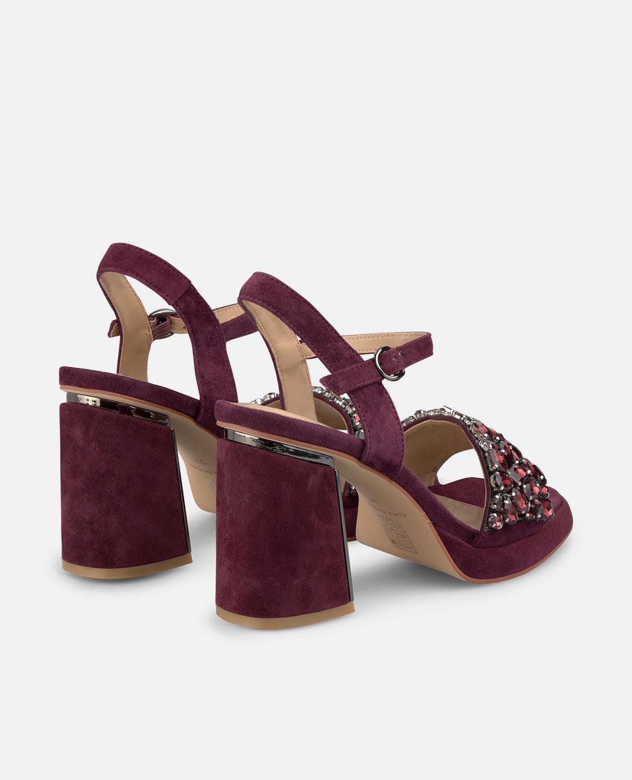 alma-en-pena-high-heel-sandalen-mit-perlen-strass-bordeaux-8-5-cm image 3