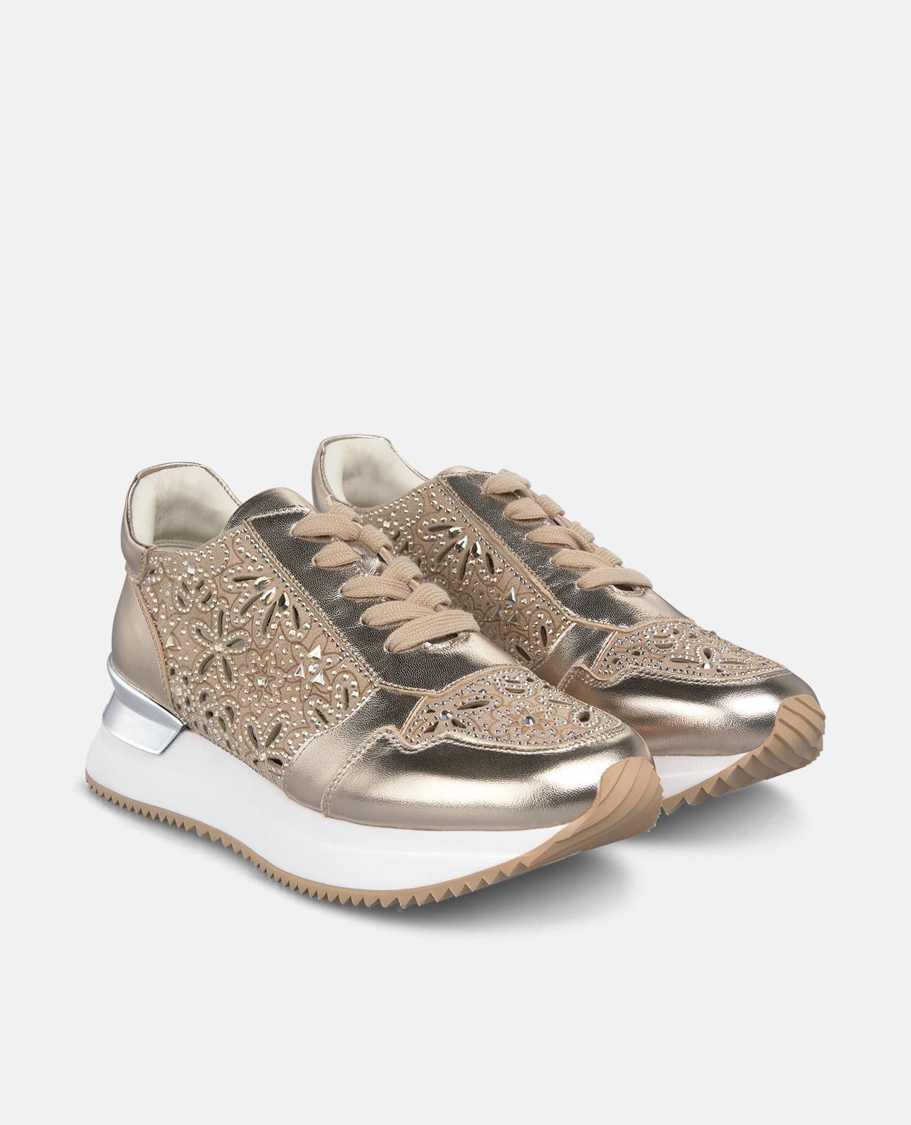 alma-en-pena-63071-sneakers-mit-plateausohle-bronze-metallic image 2