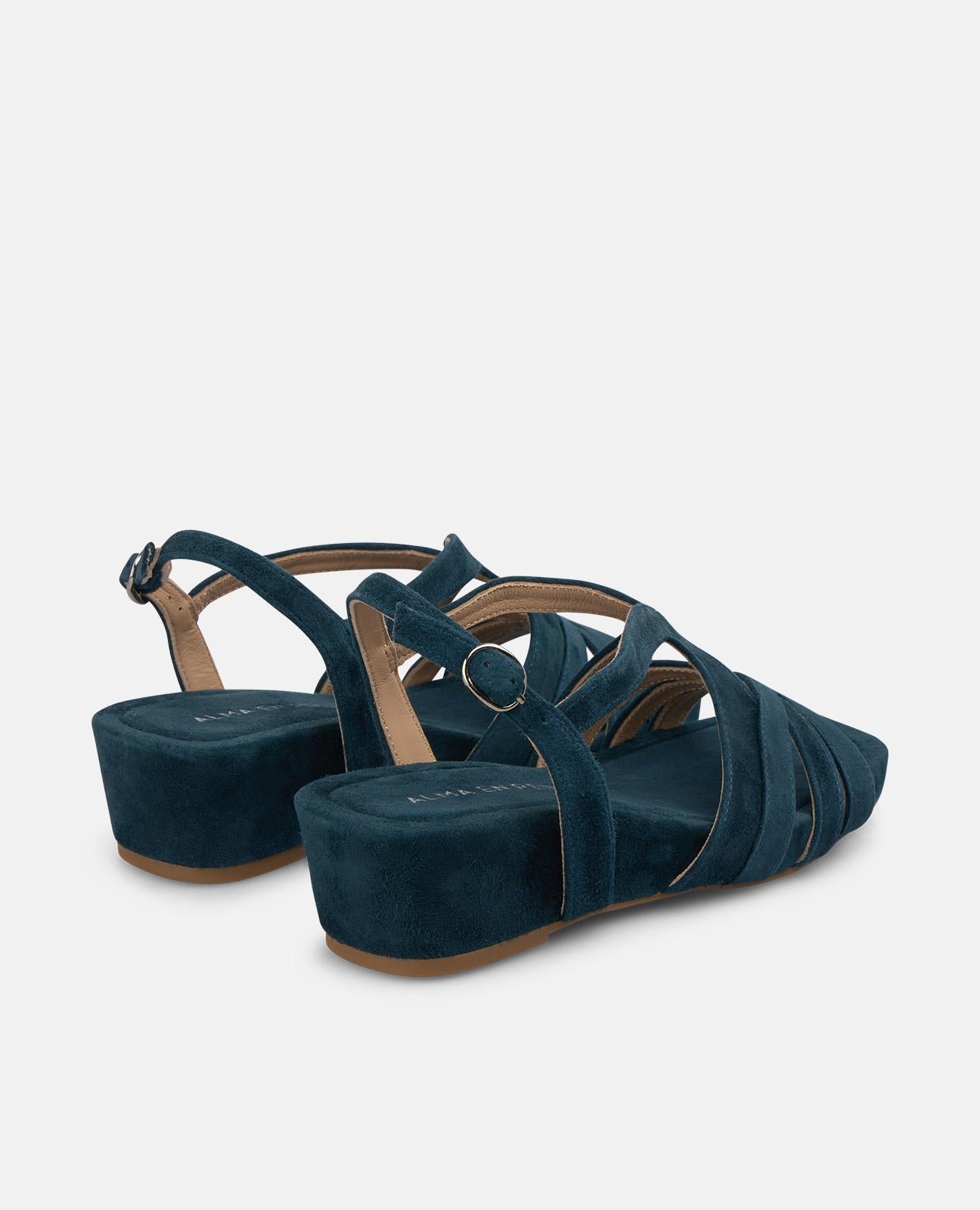 alma-en-pena-basic-keilsandalen-blau image 3