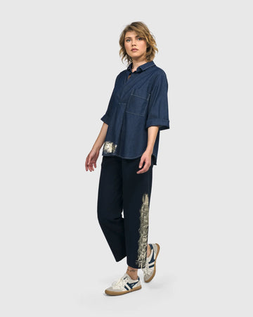 alembika-tallahassee-popover-bluse-denim-baumwolle image 8