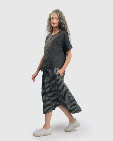 alembika-urban-pinstripe-crinkle-maxi-dress-silber-schwarz image 5