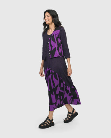 alembika-trapezoid-cardigan-damen-strickjacke-violett image 6