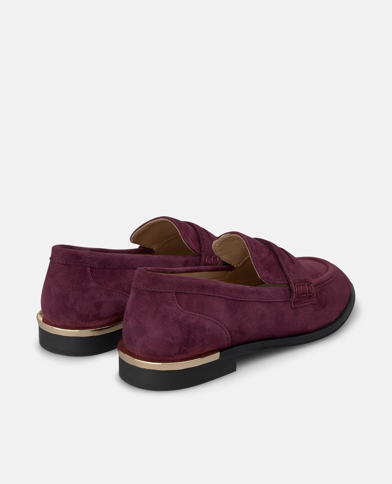 alma-en-pena-loafer-aus-veloursleder-bordeaux-2-cm image 3