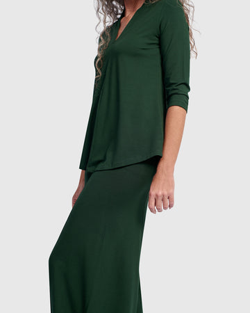 alembika-essential-v-neck-top-jungle-3-4-arm image 6