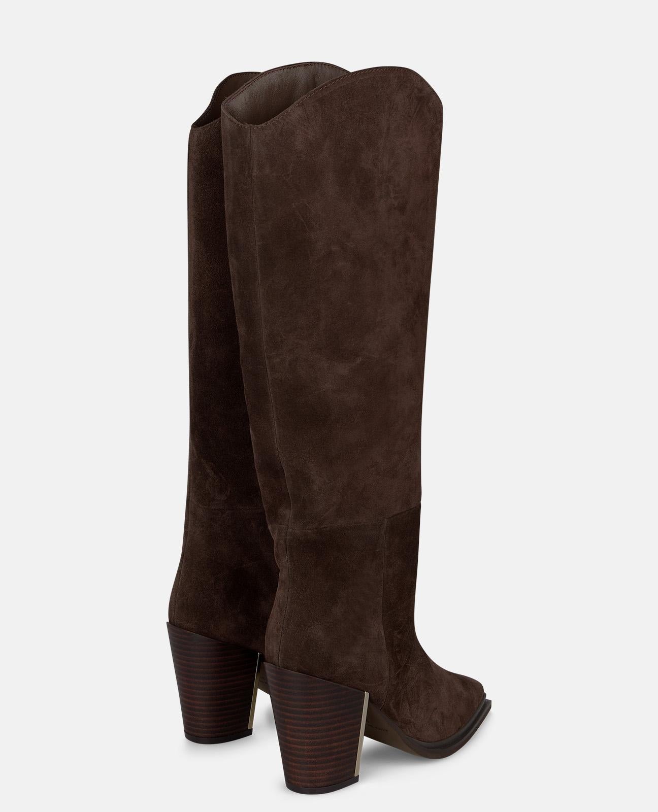 alma-en-pena-high-top-stiefel-wildleder-braun-8-5-cm image 3