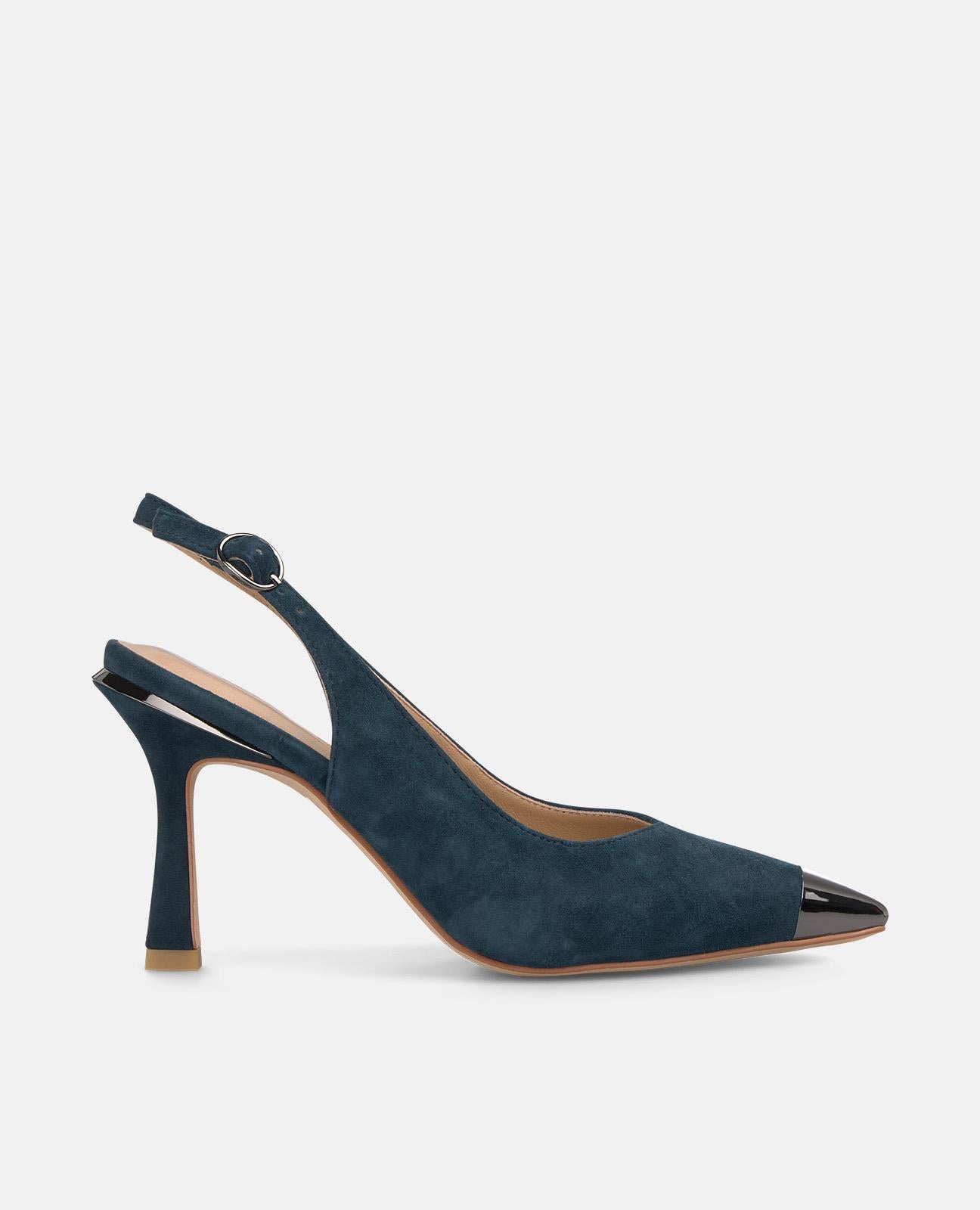 alma-en-pena-high-heel-pumps-mit-metall-spitze-navy-9-cm image 1