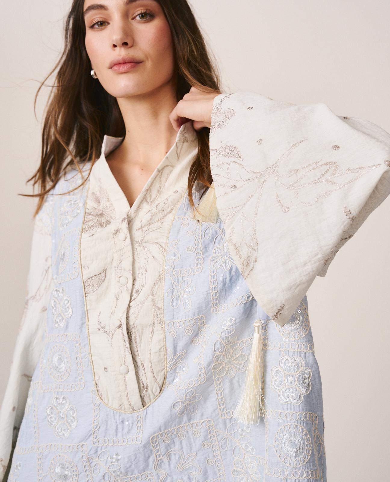 alma-en-pena-minikleid-bestickt-mit-pailletten-blau image 6