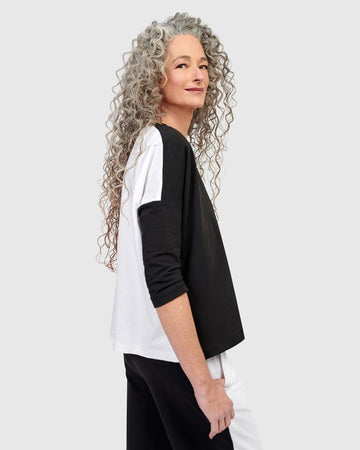 alembika-sadie-boxy-top-black-white image 4