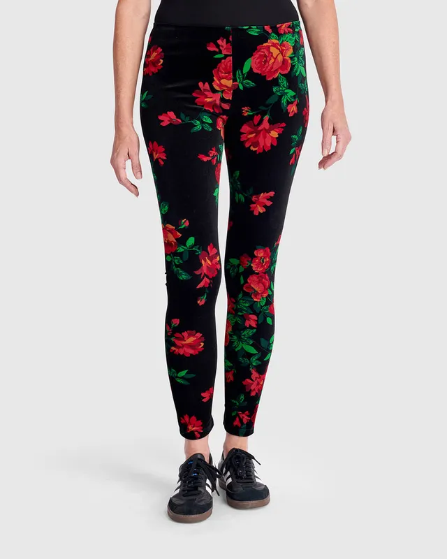 alembika-starlet-velvet-leggings-damen-rosen image 1