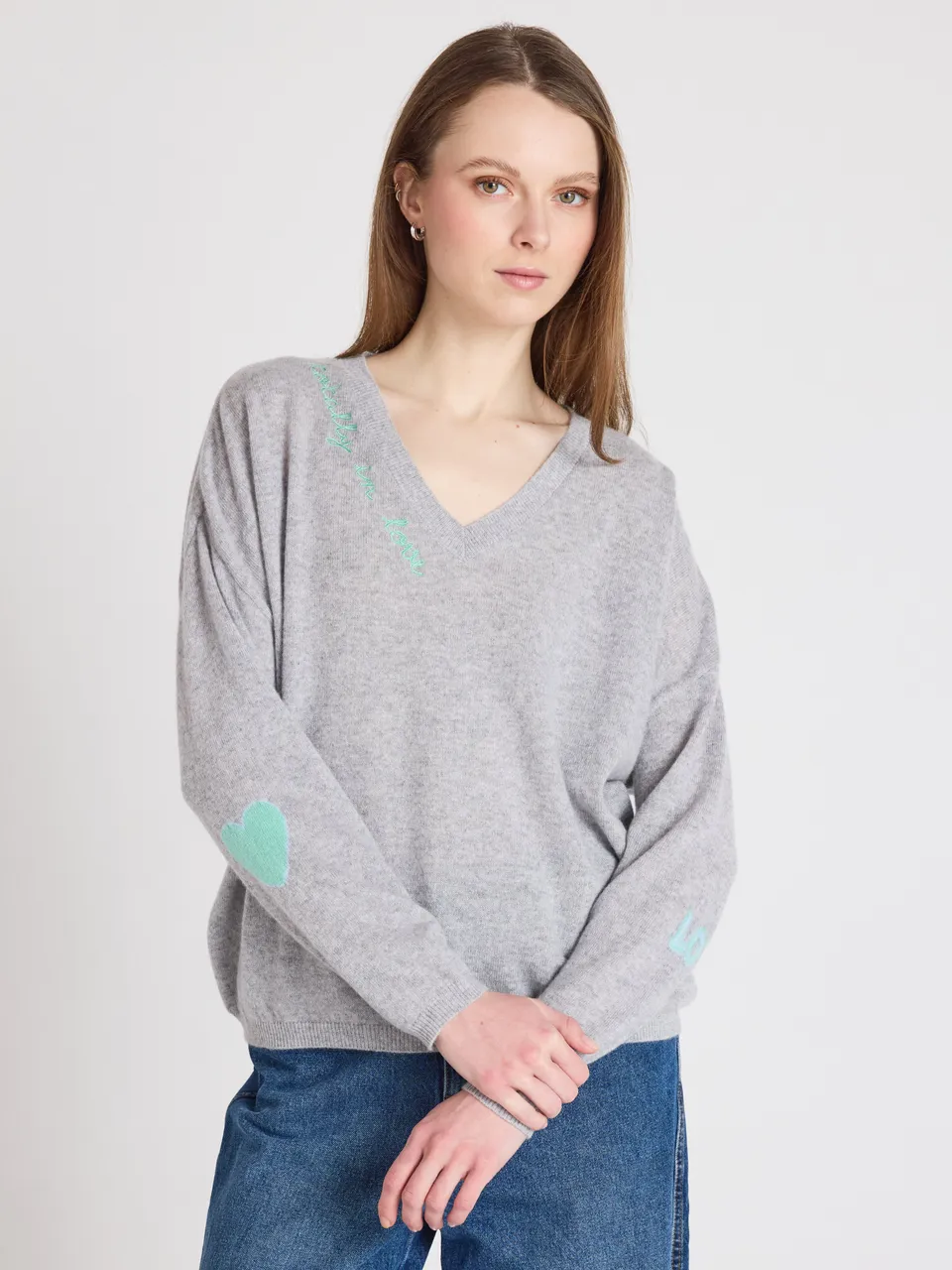 absolut-pull-kennedy-kaschmirpullover-damen-v-ausschnitt-grau image 1