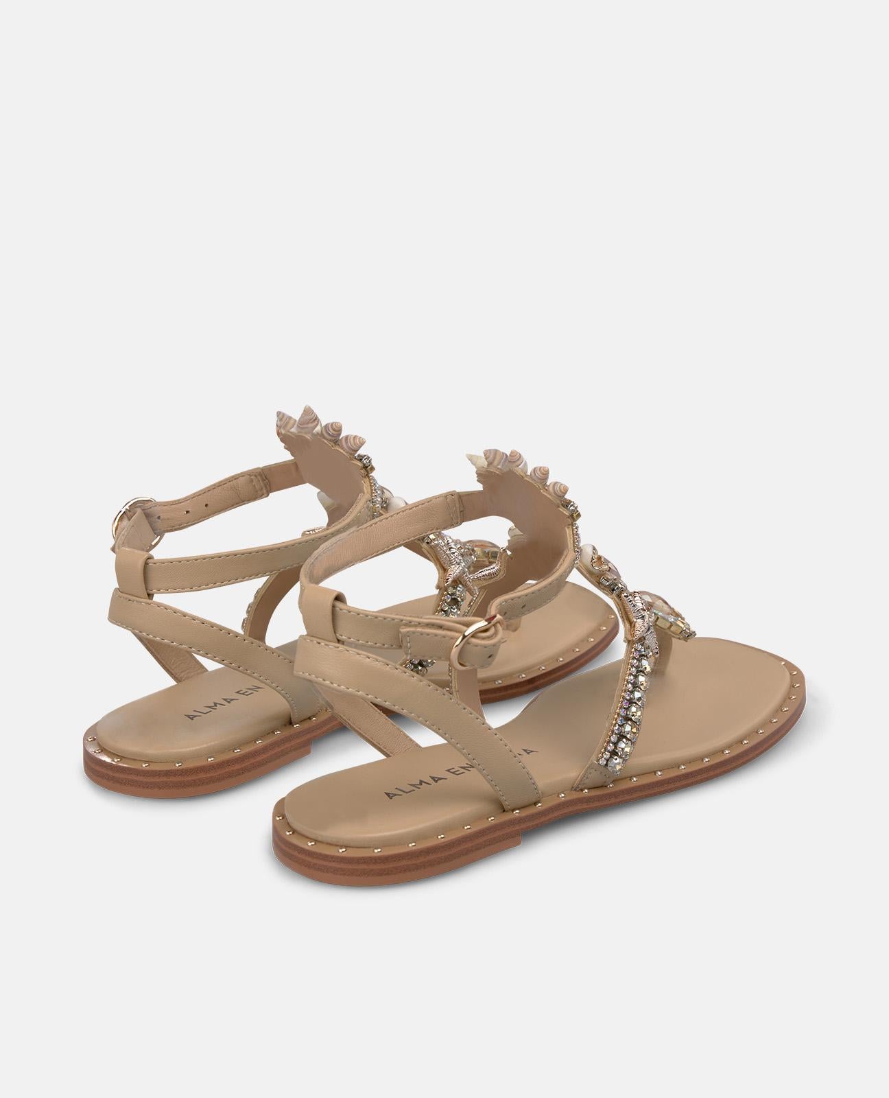 alma-en-pena-greek-style-flache-sandalen-marine image 4
