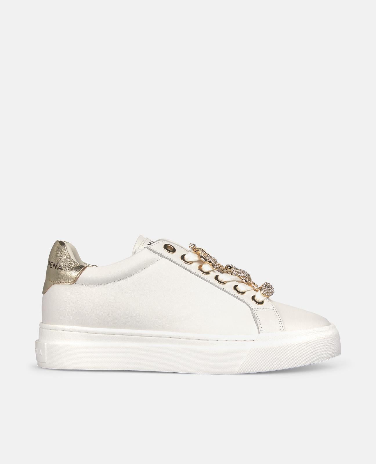 alma-en-pena-sneaker-gold-mit-schn-rung-plateau-3-5-cm image 2
