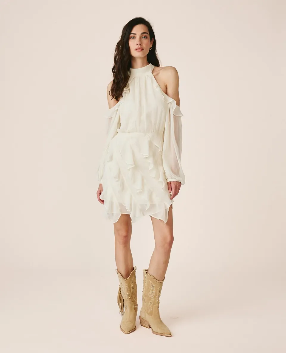 alma-en-pena-neckholder-minikleid-wei-es-chiffonkleid image 1