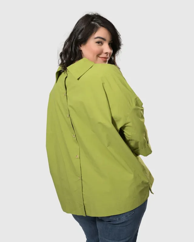 alembika-urban-boxy-7ut309g-top-gr-n-baumwoll-top image 1