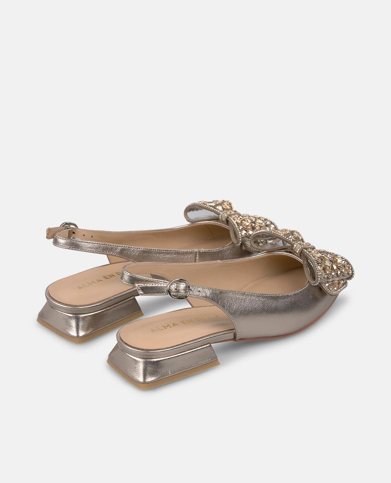 alma-en-pena-ballerina-bronze-2-cm-mit-schleife-und-strass image 4