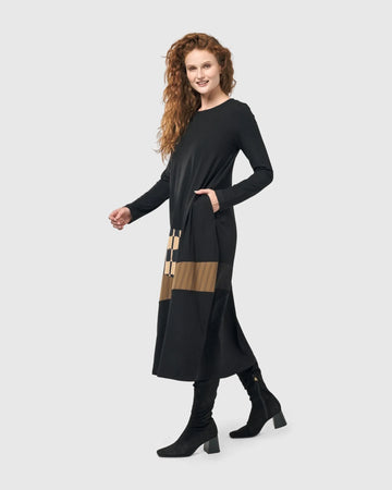 alembika-sycamore-cocoon-kleid-coffee-midi image 5