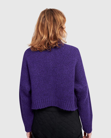 alembika-trucker-cardigan-lila-cropped-strick image 5