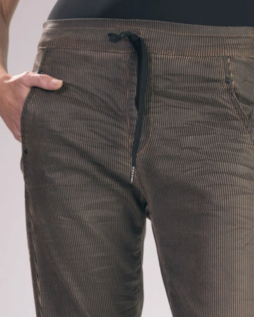 alembika-pinstripe-iconic-stretch-jeans-brown-mid-rise-jeans image 7