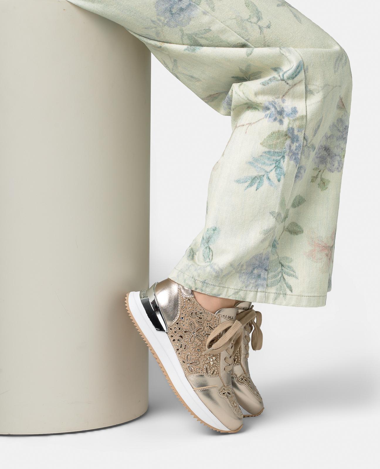 alma-en-pena-63071-sneakers-mit-plateausohle-bronze-metallic image 5