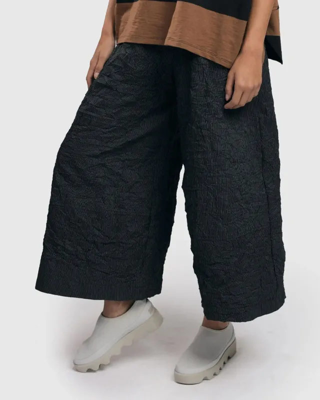 alembika-urban-pinstripe-palazzo-pants-charcoal-black image 1
