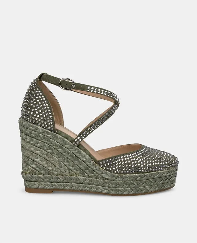 alma-en-pena-keilpantolette-gr-n-mit-strass-9-8-cm-keil image 1