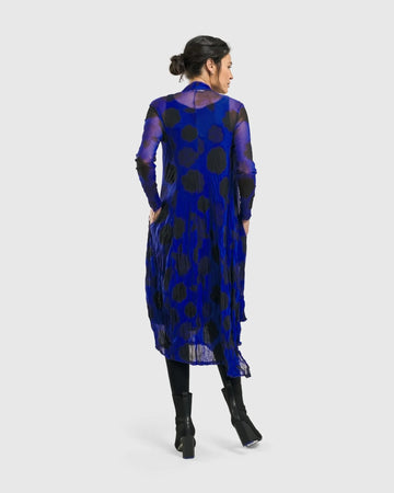 alembika-ladybug-a-linien-kleid-royalblau-mit-punkten-midikleid image 6