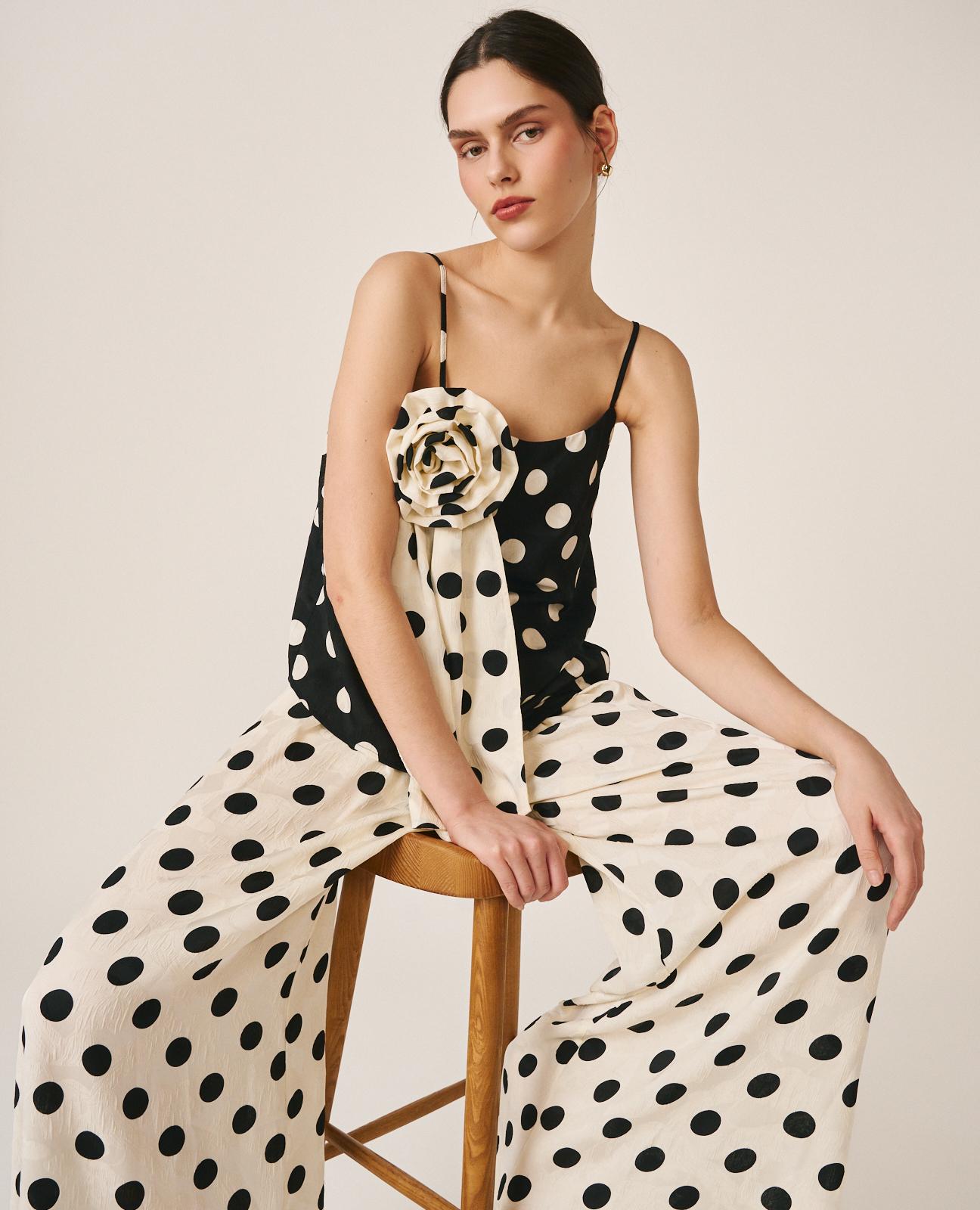 alma-en-pena-top-polka-dots-schwarz-satin-rmellos image 5