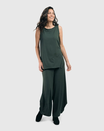 alembika-essential-cutaway-tank-top-rmelloses-top-in-gr-n image 4