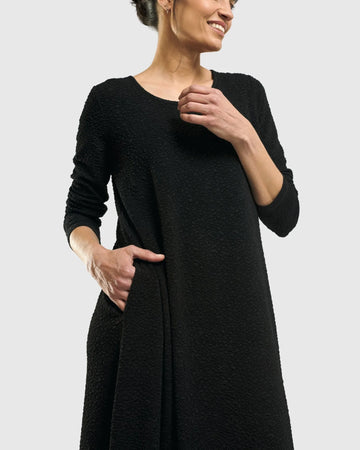 alembika-sabrina-a-linie-kleid-schwarz-jacquard image 6