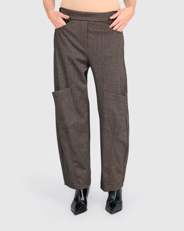 alembika-studio-pocket-herringbone-hose-taupe image 1