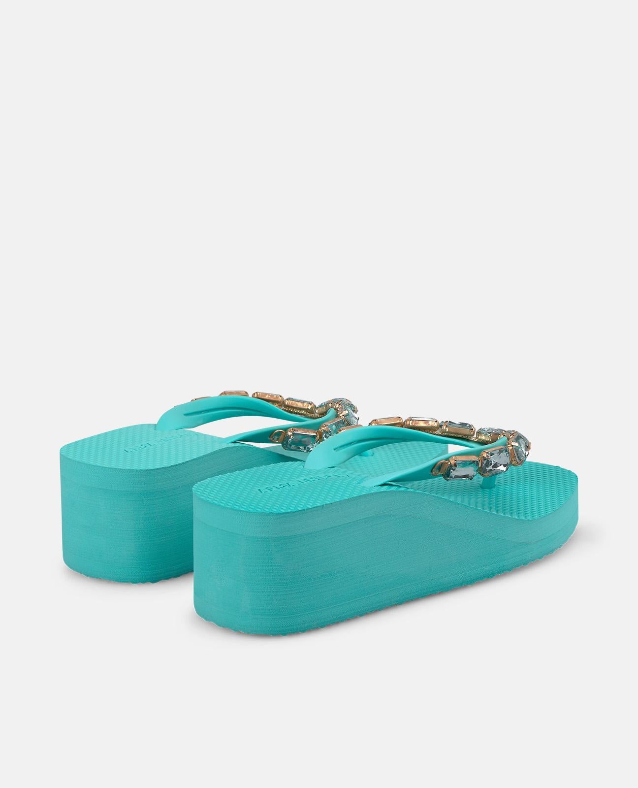 alma-en-pena-minimalist-platform-zehentrenner-t-rkis-5-5-cm image 3