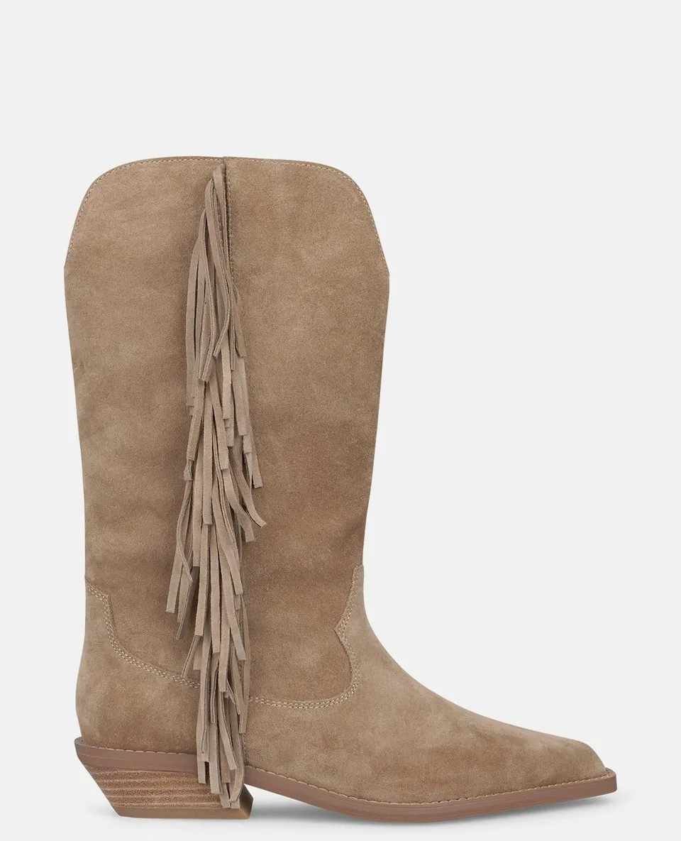 alma-en-pena-suede-cowboy-boots-vis-n-fransen-3-5-cm image 1