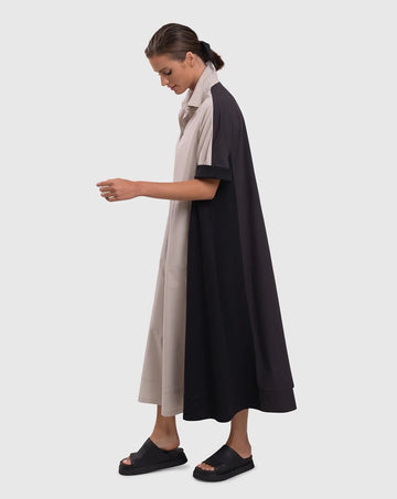 alembika-urban-trapeze-maxi-kleid-baumwolle image 2