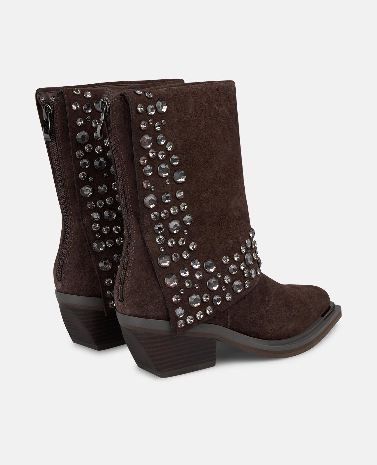 alma-en-pena-tachas-boots-flache-stiefeletten-braun-6-cm image 3