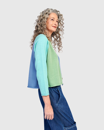 alembika-seashell-cardigan-aqua-baumwoll-cardigan image 6