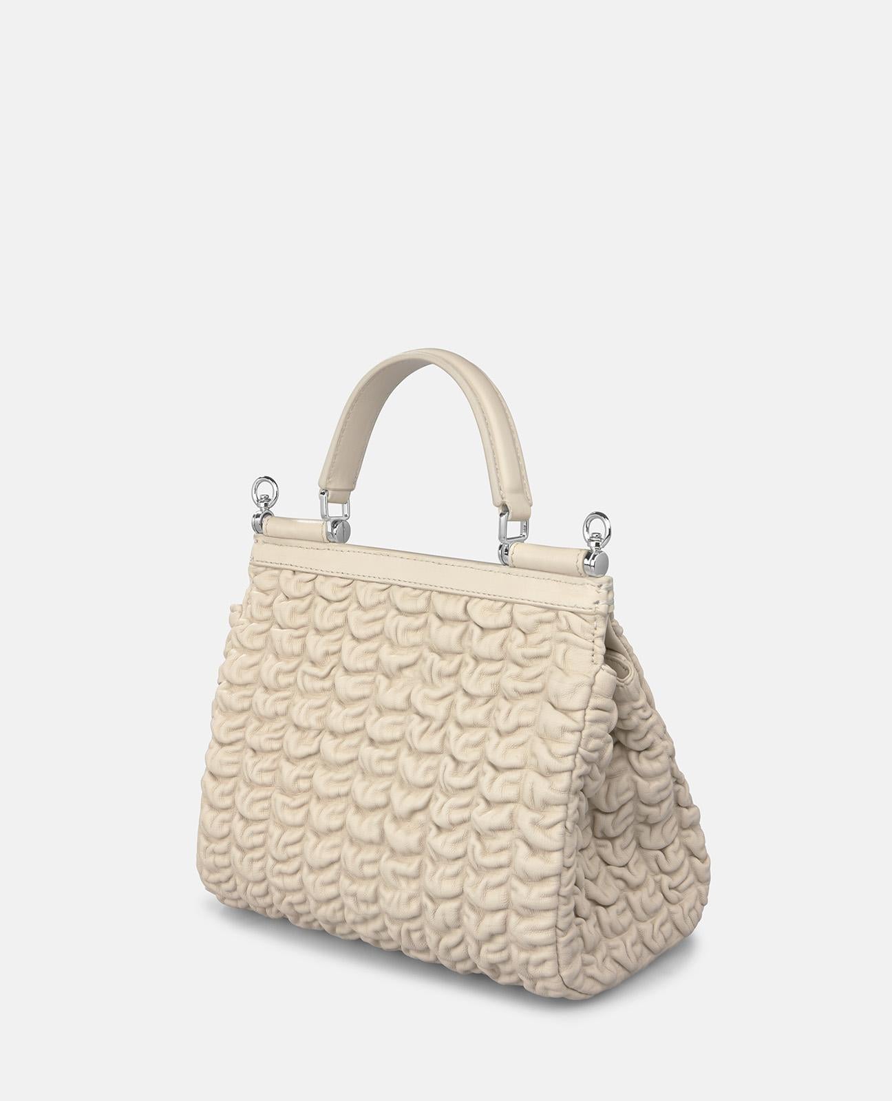 alma-en-pena-embossed-bag-leder-handtasche-grau-strukturiert image 4