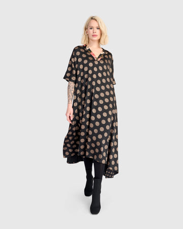 alembika-maison-a-linien-kleid-black-bronze-dots image 8