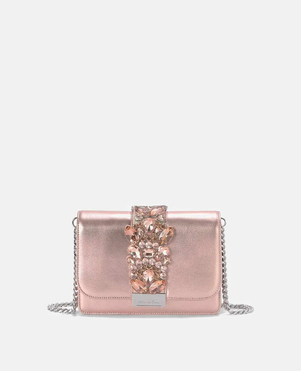 alma-en-pena-alfa-62150-clutch-mit-strass-rosa-leder-umh-ngetasche image 1