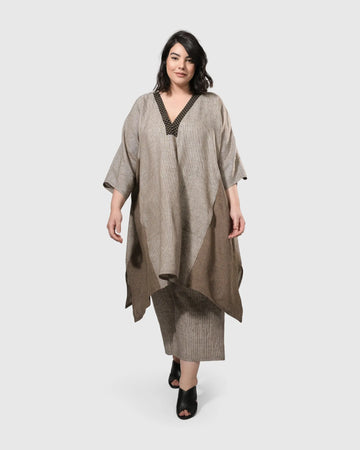 alembika-cool-breeze-caftan-tunic-dress-brown-kaftankleid image 7