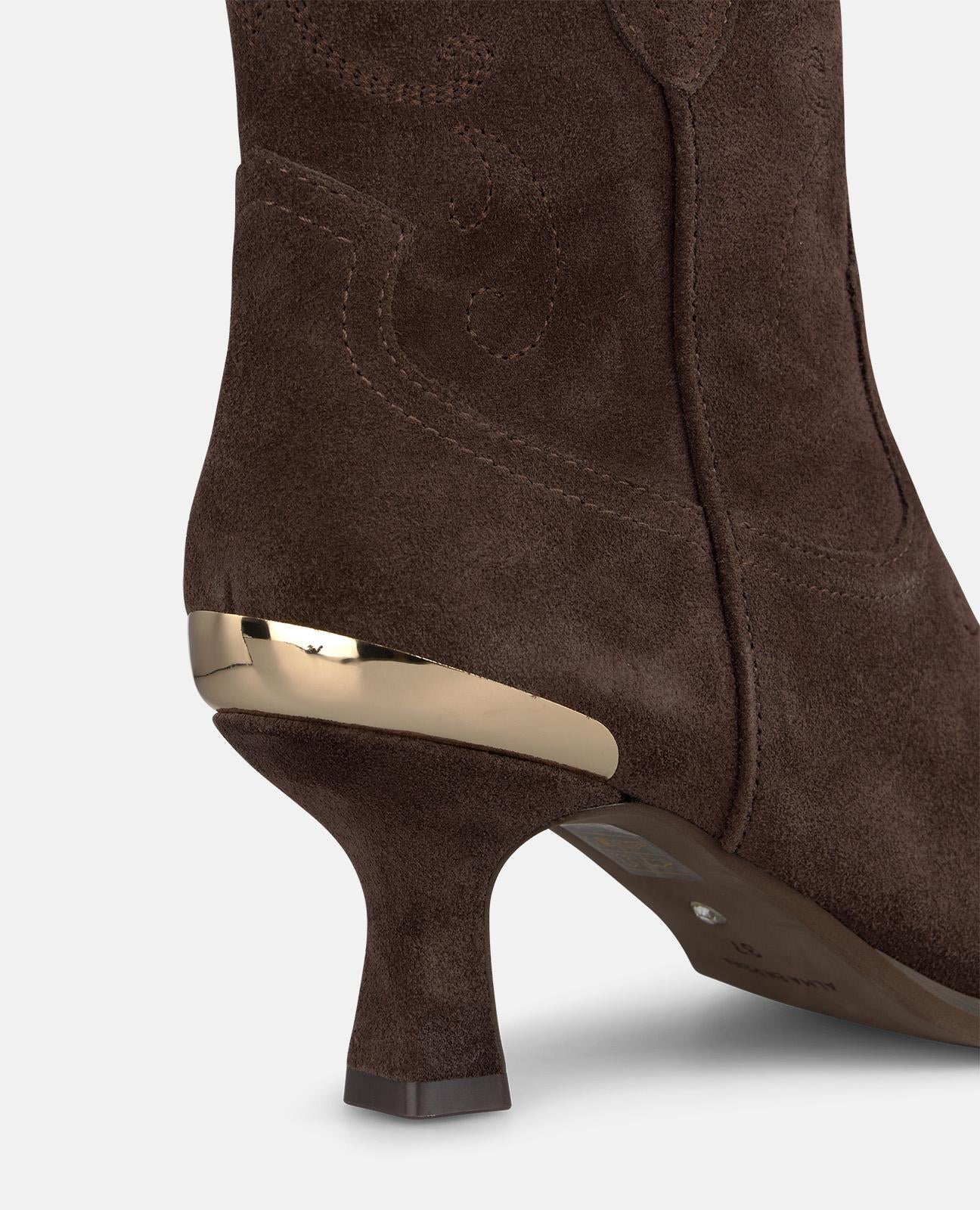 alma-en-pena-suede-cowboy-stiefeletten-braun-6-cm image 4